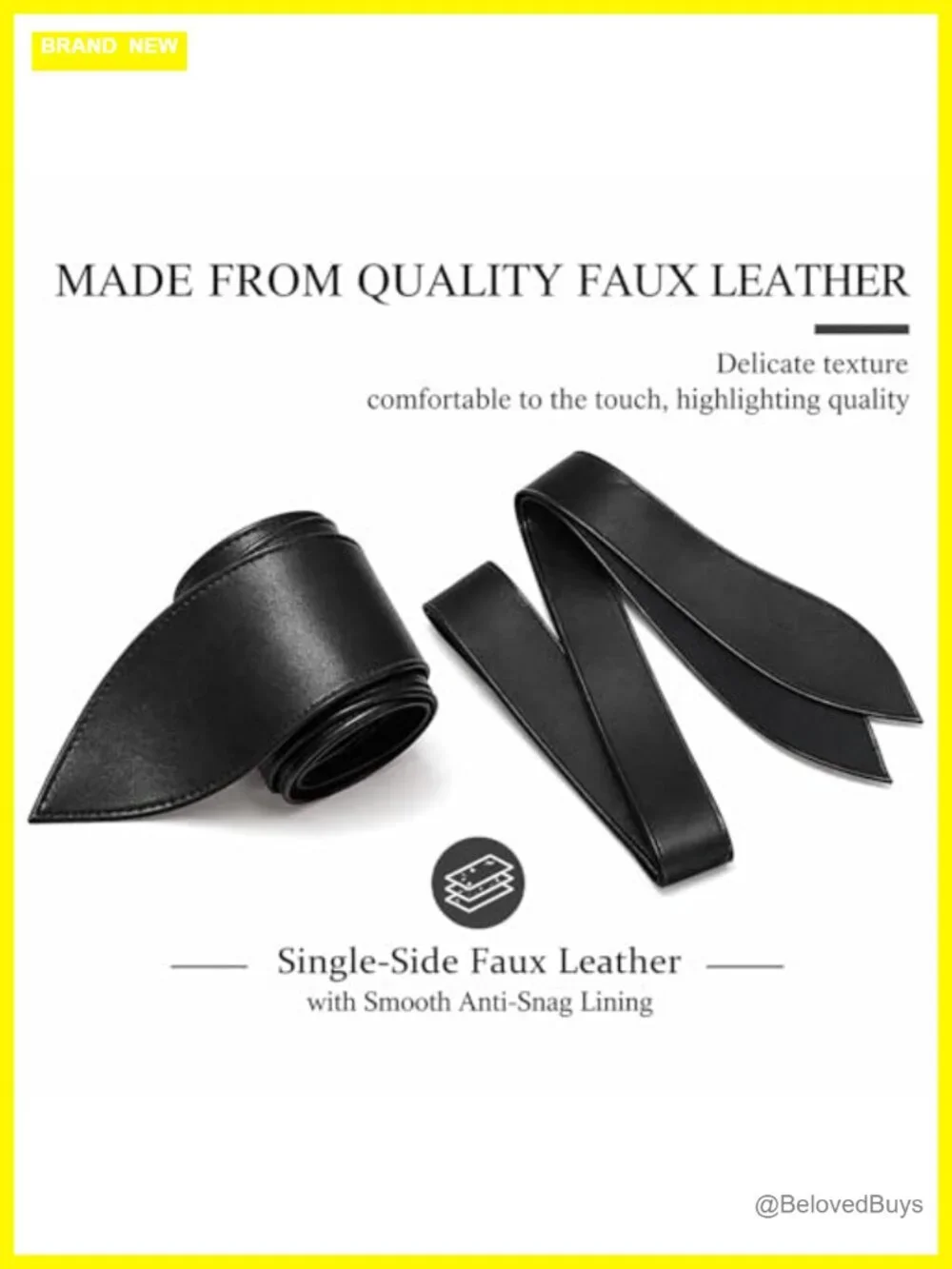Womens Faux Leather Wrap Wide Obi Belt Tie Waist Dress Belt